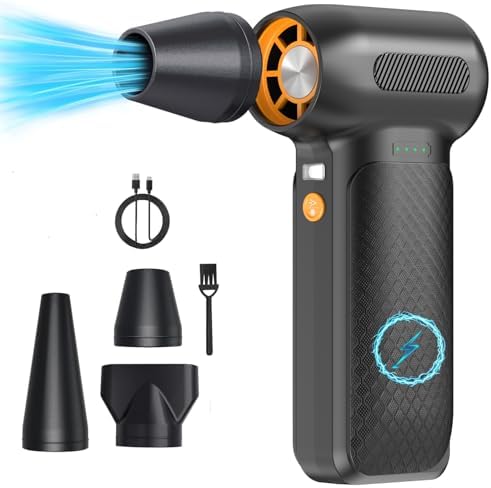 X3 PRO Compressed Air Duster-150000RPM Super Power Electric Air Duster, 4-Gear Adjustable Mini Blower with Fast Charging, Dust Blower for Computer, Keyboard, House, Outdoor and Car - Image 2