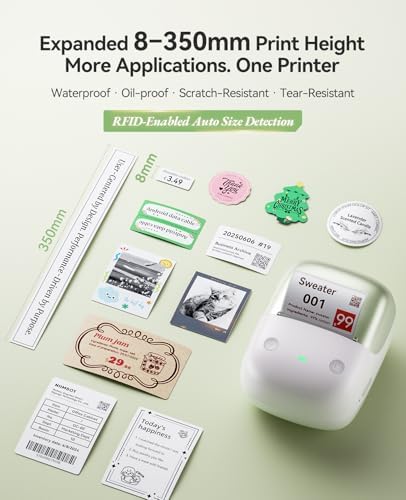 NIIMBOT B2 Pro Bluetooth Label Maker, 300DPI HD Thermal Sticker Printer - Image 5
