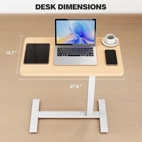 ROMOON Overbed Table with Wheels, Height Adjustable Hospital Bedside Table - Image 3