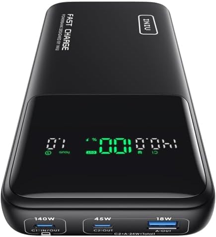 INIU Laptop Power Bank, Compact 27000mAh 140W Fast Charging Battery Pack by INIU