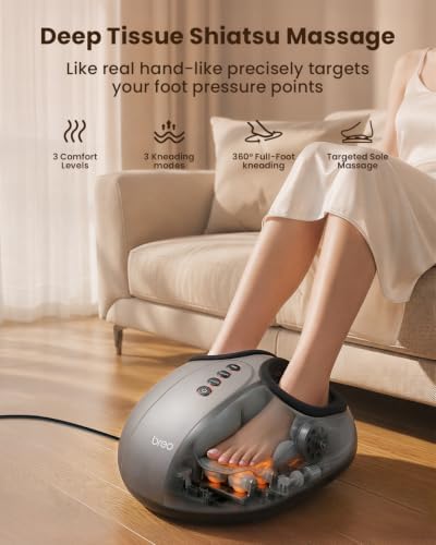 Breo Foot Massager with Heat, 360°Deep Kneading,Pain Relief - Image 2