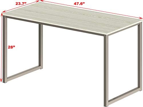 SHW Mission 48-Inch Home Office Computer Desk, Maple - Image 3