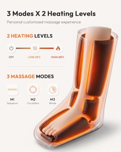 QUINEAR Air Compression Leg Massager with Heat for Circulation FSA-HSA - Image 3