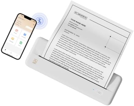 HPRT Wireless Portable Printer - Bluetooth Thermal Printer for Travel by HPRT