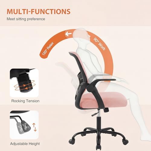 Sweetcrispy Computer Desk Chair, Mesh Office Chair, Lumbar Support - Image 6