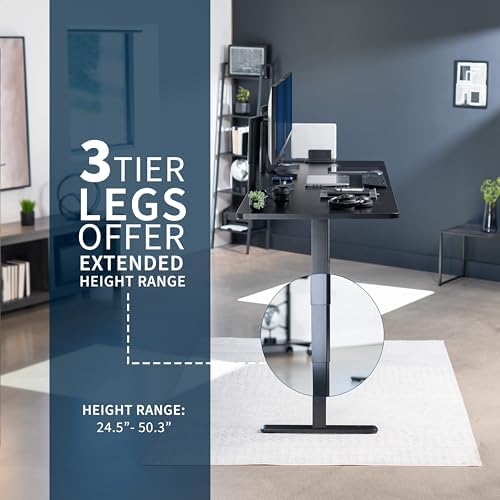 VIVO Black 83 x 30 in Standing Desk, DESK-KIT-2B8B - Image 5