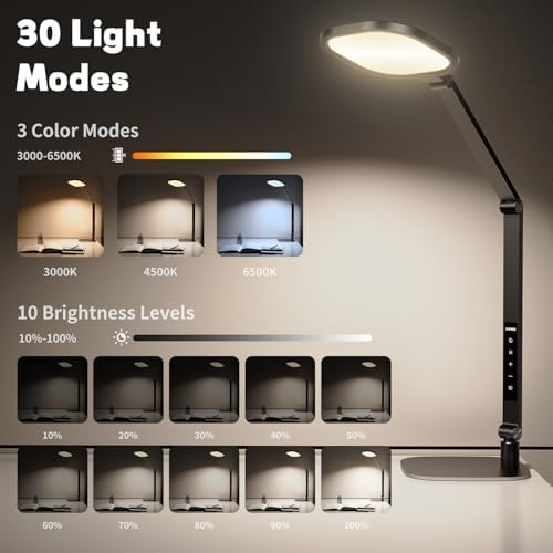 LitONES LED Desk Lamp for Home Office, Eye-Caring Diffused Desk Light - Image 3