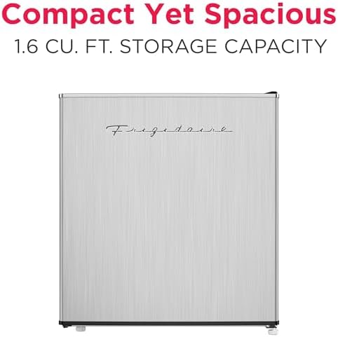 Frigidaire EFR182 1.6 cu ft Stainless Steel Mini Fridge. Perfect for Home or The Office. Platinum Series, 1.8 - Image 2