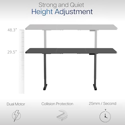 VIVO Rustic Vintage Brown 83 x 30 in Standing Desk, DESK-KIT-E2B84-30N - Image 5