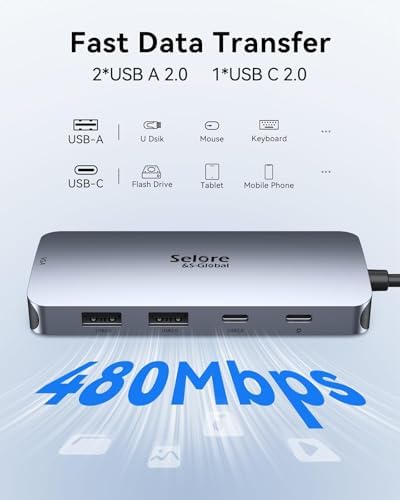 USB C Docking Station Dual DisplayPort Monitor USB C Hub DisplayPort - Image 6