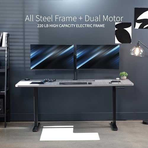 VIVO Dark Gray 71 x 30 in Standing Desk, DESK-KIT-E2B7G - Image 6