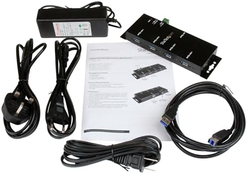 StarTech 4-Port Industrial USB 3.0 Hub 5Gbps, 36W PA, TAA (ST4300USBM) - Image 6