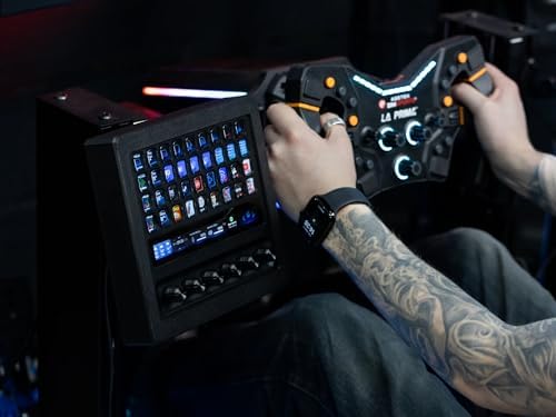 SimSport Gadget Enclosure for Stream Deck + XL with Metal Swivel Mount Sim Rig Aluminum Profile - Image 2