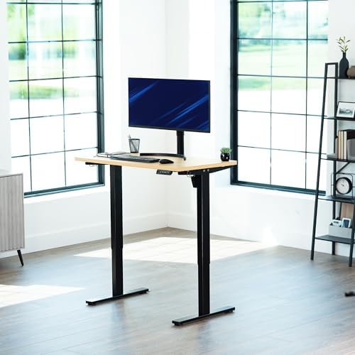 VIVO Light Wood 43 x 24 in Standing Desk, DESK-KIT-1B4C - Image 2
