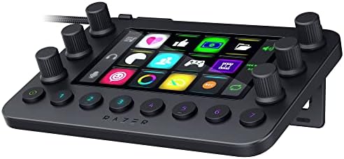 Razer Stream Controller: All-In-One Keypad for Streaming - 12 Haptic Switchblade Keys - 6 Tactile Analog Dials - 8 Programmable Buttons - Designed for PC & Mac Compatibility by Unknown