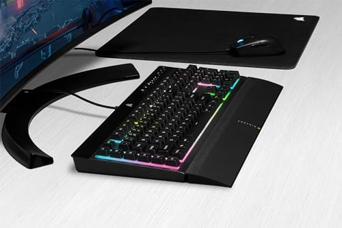 Corsair K55 RGB PRO XT - Dynamic Per-Key RGB Backlighting - QWERTY US Layout, Six Macro Keys with Elgato Stream Deck Software Integration - IP42 Dust and Spill-Resistant - Black - Image 5