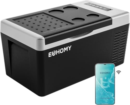 EUHOMY 19QT 12 Volt Refrigerator, -4℉~68℉ Electric Cooler for Car by EUHOMY