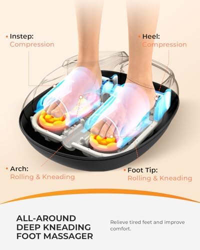 CooCoCo FSA Eligible Foot Massager with Heat, Shiatsu Massage - Image 4