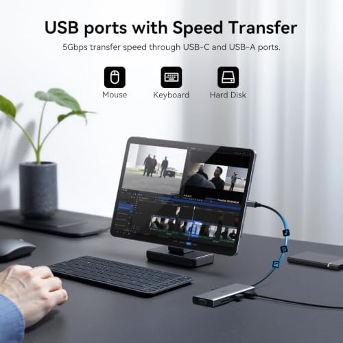 Laptop Docking Station 3 Monitor USB C Docking Station Dual Monitor Adapter - Image 6