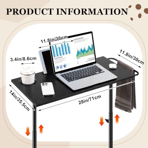 Weysat Walking Pad Desk, Adjustable Height Treadmill Desk, 31.5"-47.2" - Image 2