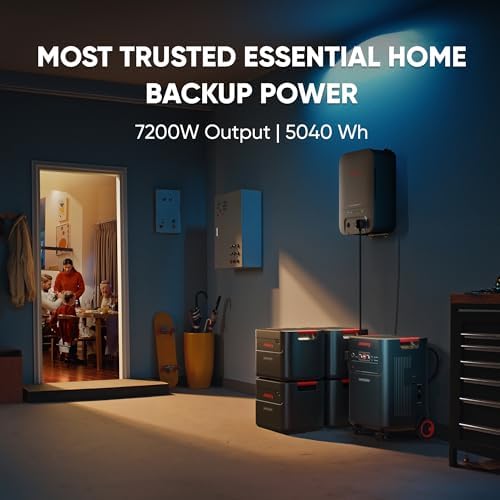 Jackery Solar Generator 5000 Plus Portable Power Station, 5040Wh LiFePO4, 7200W 120V/240V AC Output, Expandable to 60kWh, Essential Home Backup for Power Outages (Solar Panel Optional) - Image 2