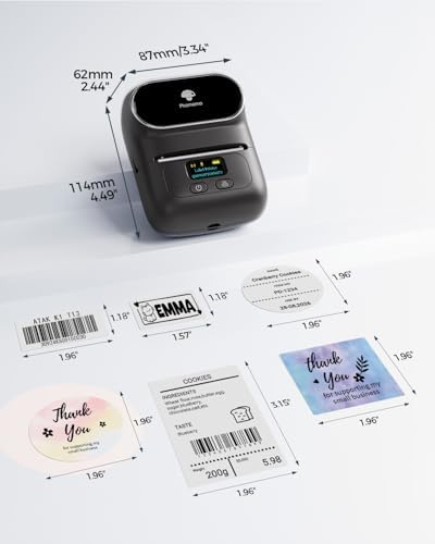 Phomemo M110 Label Maker with 3 Tapes and Bag, Portable Thermal Printer - Image 3