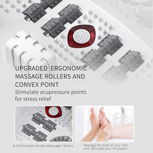Foot Soaking Tub, Foot Spa Bath Massager with Heat, Bubbles - Image 6