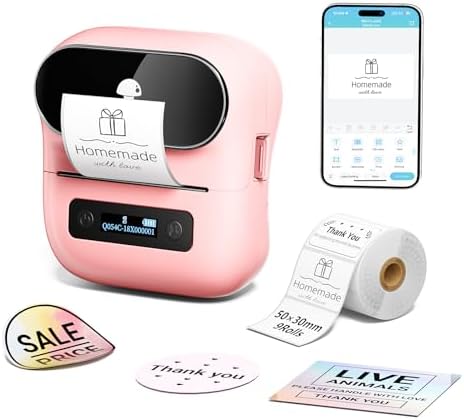 Phomemo M220 Bluetooth Label Maker,Portable Thermal Printer by Phomemo
