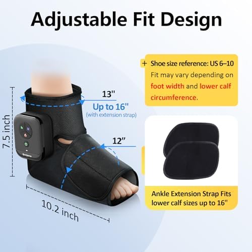Comfytemp Air Compression Recovery Device for Foot and Ankle, Fit Size 6-10 - Image 5