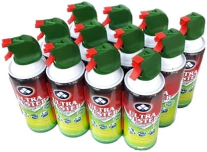 Ultra Duster Industrial Strength Compressed Air Cleaner, 10 oz., 12/Pack by ULTRA+Duster