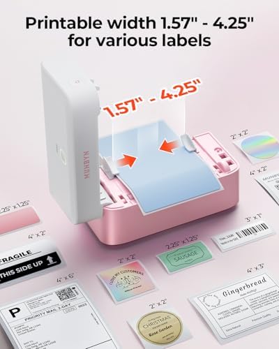 MUNBYN Bluetooth Thermal Label Printer, Wireless 4x6 Shipping Label Printer - Image 4