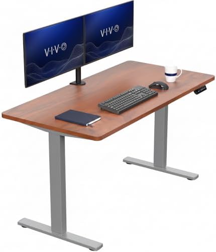 VIVO Dark Walnut 55 x 28 in Standing Desk, DESK-KIT-1G55D by VIVO