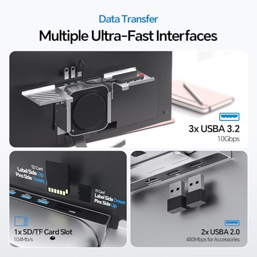 Mac mini M6, M5 Pro, M4 Dock & Stand with 8Tb SSD Enclosure & HDMI 4K@60Hz - Image 6