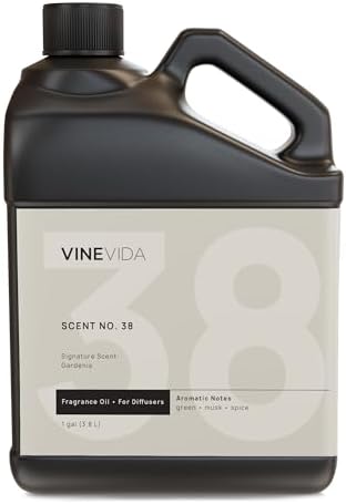 VINEVIDA [128 Fl Oz] Gardenia Fragrance Oil for Cold Air Diffusers, Essential Oils for Diffuser Oil Refill & Air Freshener Room Spray by VINEVIDA