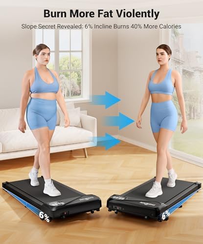 THERUN Walking Pad with 40" Longer Belt Under Desk Treadmill 300LBS Weight - Image 3