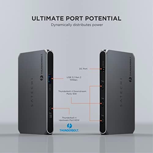 Satechi Thunderbolt 4 Slim Hub, Single 8K or Dual 4K Display, USB 3.2 Gen 2 - Image 2