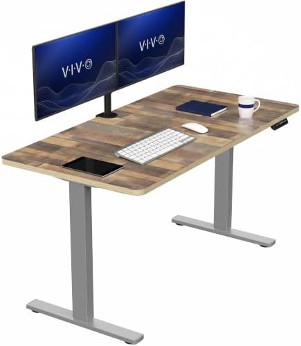 VIVO Reclaimed Wood 60 x 30 in Standing Desk, DESK-KIT-1G6P-30 by VIVO