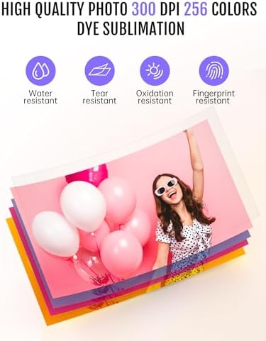 iDPRT CP4100 4x6 Photo Printer, Phone Printer (108 Sheets & 2 Cartridges) - Image 3
