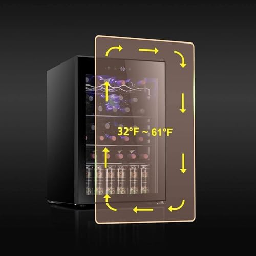Antarctic Star Wine Cooler Beverage Refrigerator Mini Fridge 4.4 cu.ft - Image 6