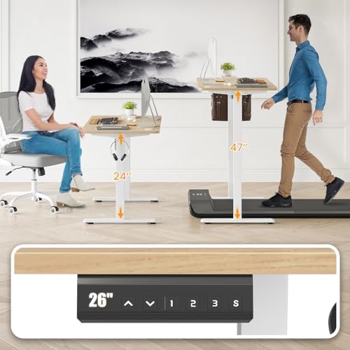 STARY Electric Standing Desk Adjustable Height Sit Stand Home Office Desk with Splice Board - Image 6