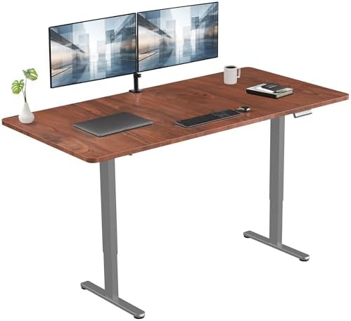 VIVO Dark Walnut 71 x 36 in Standing Desk, DESK-KIT-E2G7D-36 by VIVO