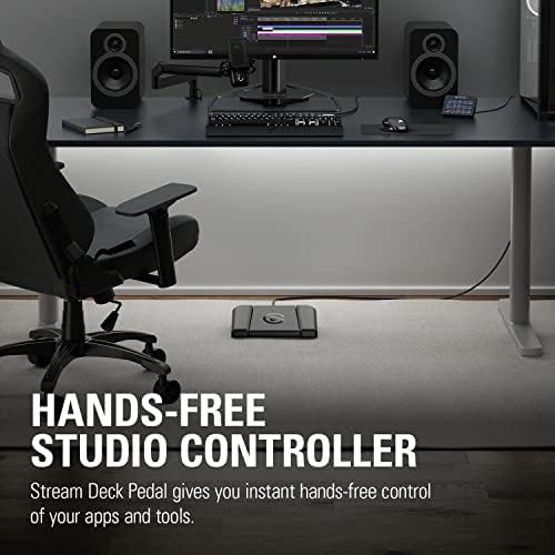 Elgato Stream Deck Pedal, 3 Hands-Free Macro Footswitches - Image 2