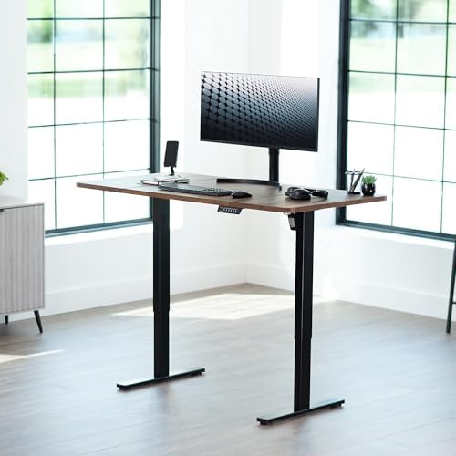VIVO Rustic Vintage Brown 60 x 30 in Standing Desk, DESK-KIT-1B6N-30 - Image 2