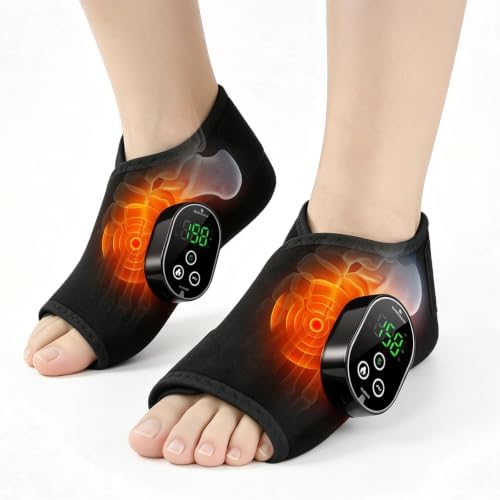 2-Pack Foot Massager for Neuropathy, Ankle Wrap Heating Pad with Massage by Unknown