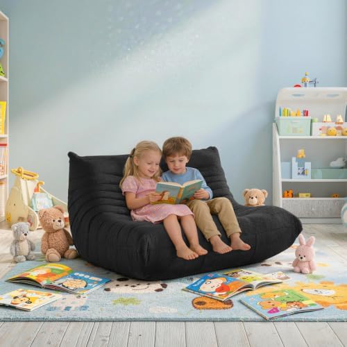 2 Seater Adults Bean Bag Chairs Togo Couch Comfy Lazy Floor Sofa - Image 6