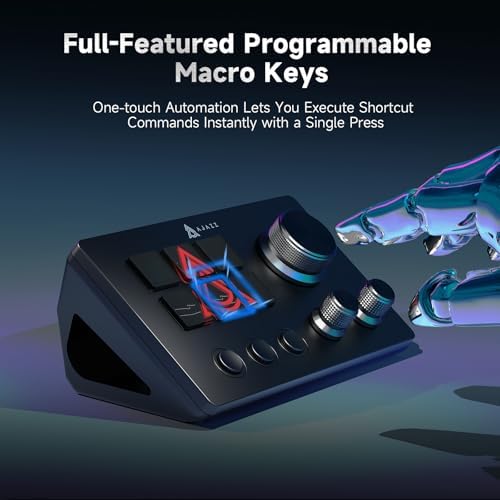 AJAZZ Macro Keypad Stream Controller Deck Gaming Streaming Shortcut Keyboard, 6 Programmable Keys Customizable Visual AI Pad USB Soundboard for YouTube, Desk Office Setup, Laptop, PC, Mac [Macintosh] - Image 4