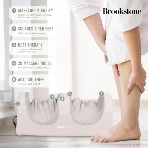 Brookstone - Shiatsu Foot Massager with Heat, Compression and Deep Kneading - Image 3