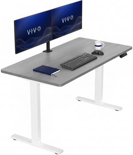 VIVO Dark Gray 55 x 28 in Standing Desk, DESK-KIT-1W55G by VIVO