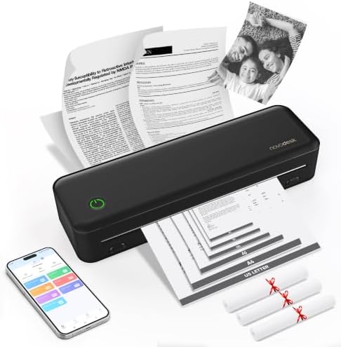 Portable Thermal Printer for Travel, Wireless Bluetooth Inkless by Unknown