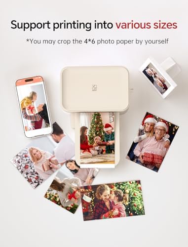 HPRT Photo Printer 4x6,+20 Sheets&1ribbon, Picture Printer for iPhone, Android, Smartphone, AR Video Printing, Portable Photo Printers CP4100 - Image 6
